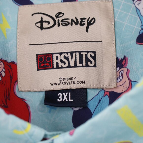 RSVLTS Shirt Mens 3XL Disney A Goofy Movie The Whole Goofin Gang Button Down - Picture 4 of 15